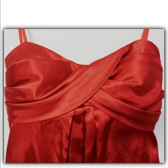 Jump Apparel by Wendye Chaitin strapless satin dress size 6 - Picture 3 of 4